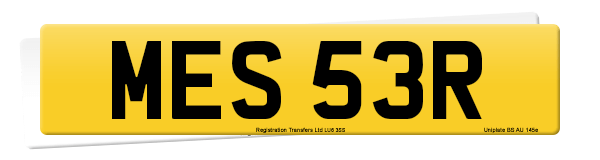 Registration number MES 53R